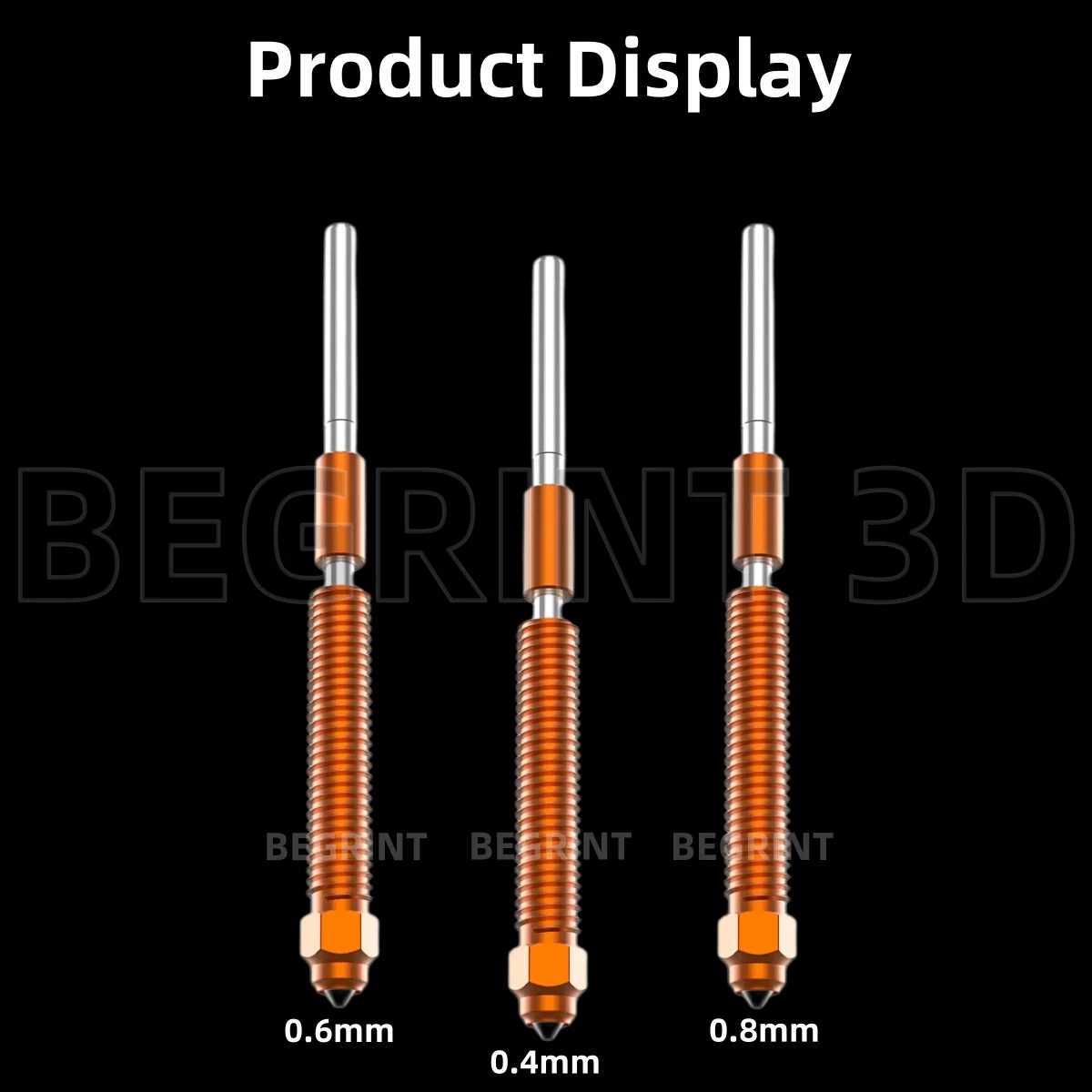 For Creality Hi Combo 3D Printer 0.2/0.4/0.6/0.8mm Quick-Swap Nozzles Kit Titanium Alloy Heat Break High Flow Nozzle For K2 Plus