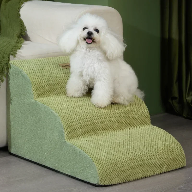 Escalier de canapé pour animaux de compagnie, 2/3 marches, pour petit chien, chat, rampe pour animaux de compagnie, antidérapant, amovible, lit pour chiens, fournitures pour animaux de compagnie