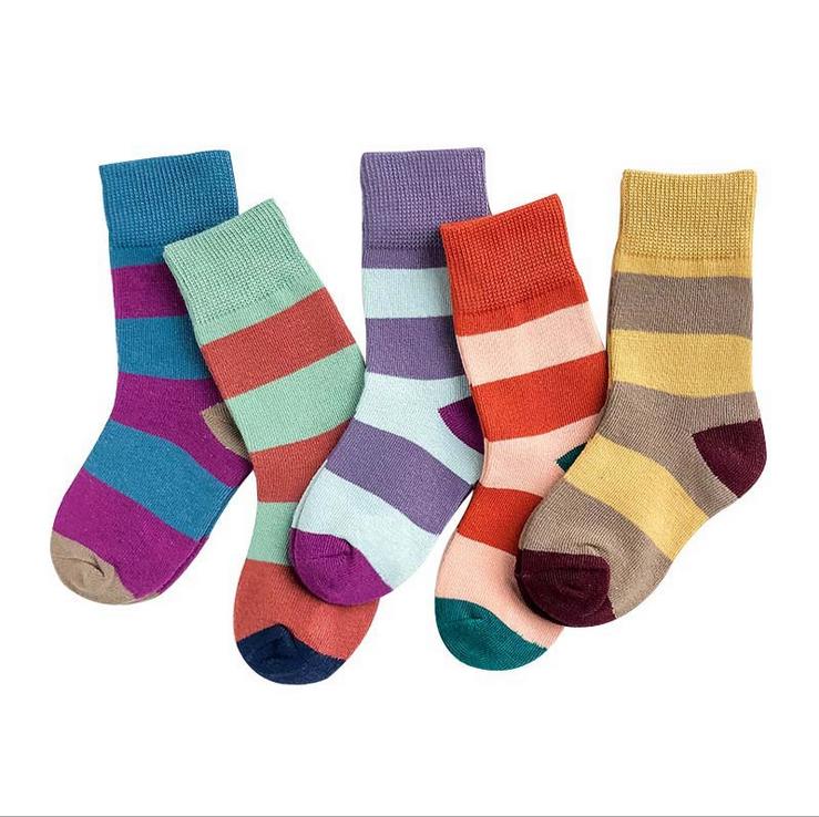 5 coppie Della Ragazza del Ragazzo del Cotone equipaggio Caviglia Calzini e Calzettoni lotto casuale Moda Traspirante 1-8anni bambino Del bambino Dei Bambini: C / 1to3Years