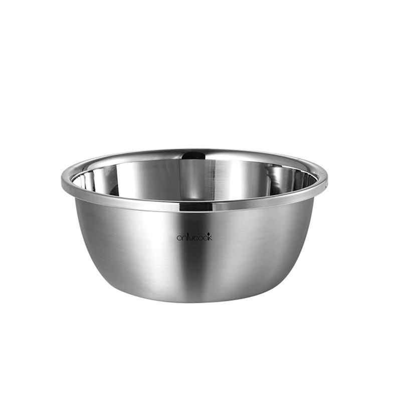 Thickened 304 stainless steel basin, deepened soup basin, food grade and basin, baking egg basin, vegetable washing basin