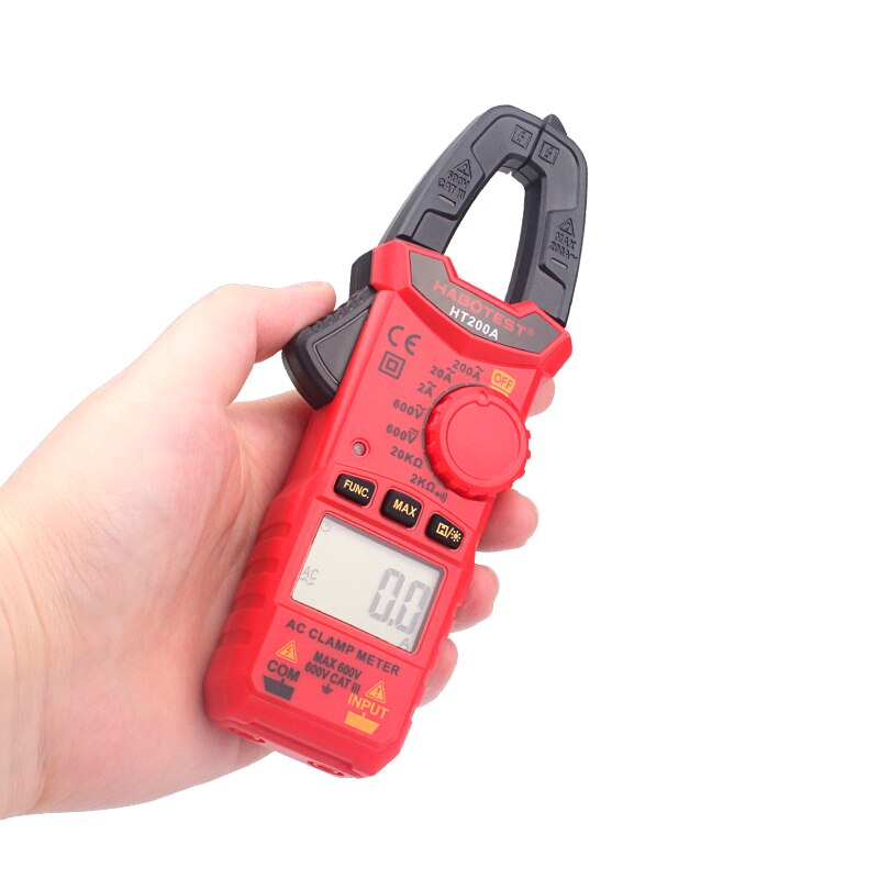 Habotest Electrician Tools Mini Digital Clamp Meter 2000 Counts AC DC Voltmeter NCV Ohm Capacitor Tester Ammeter Multimeter