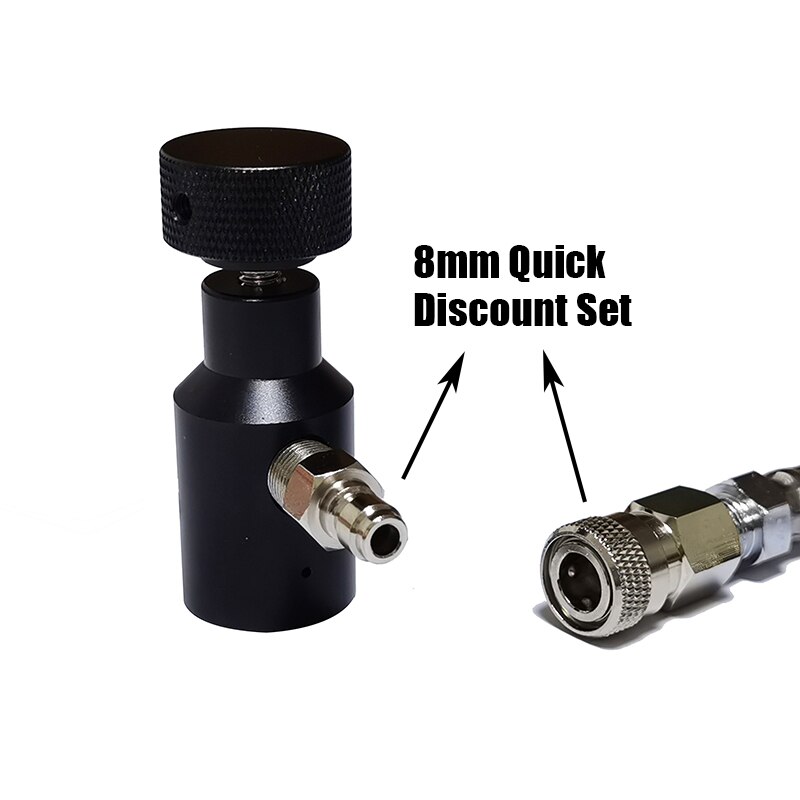 SodaStream SodaClub Cylinder CO2 Refill Station Adaptor With Hose On/Off adapter and W21.8-14(DIN 477) Or CGA320 Connector