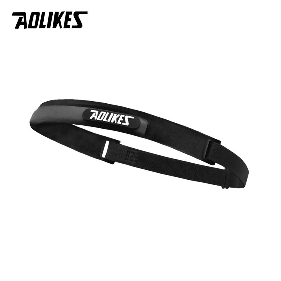 Aolikes-bandas elásticas para el pelo para hombre y mujer, cinta de silicona para el pelo para deportes, Pilates, Yoga, cinta de guía para el sudor, banda para la cabeza, banda para el sudor, Protector de gimnasio: Black