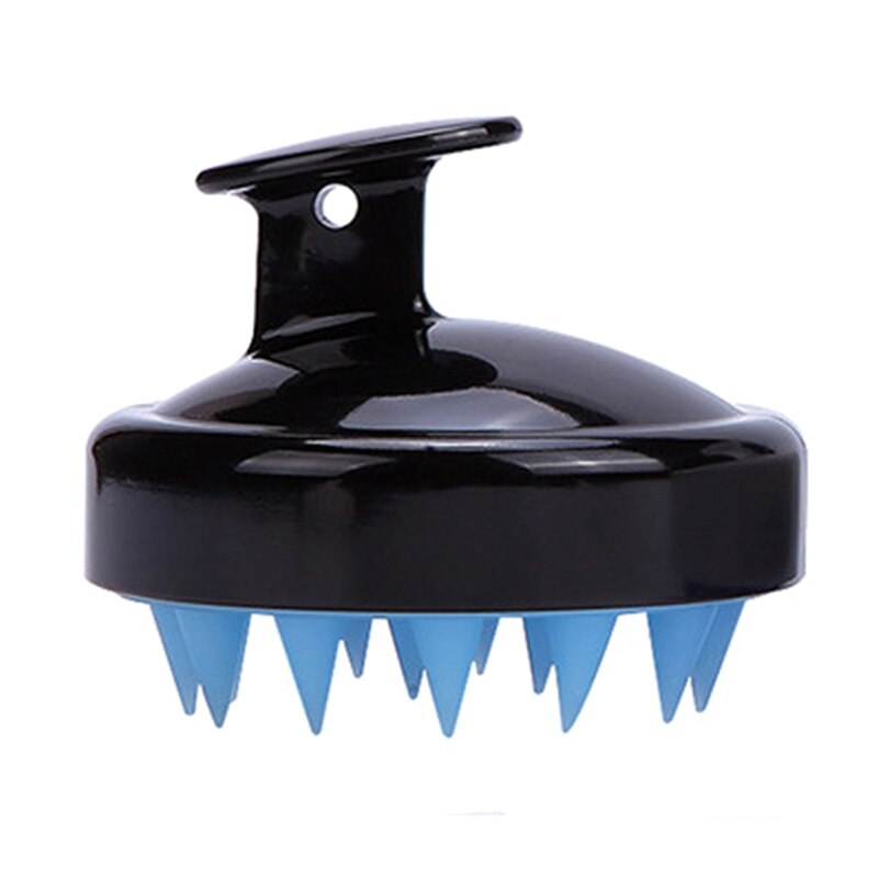 Siliconen Borstel Shampoo Hoofdhuid Borstel Kam Hoofd Spa Afslanken Massage Borstel Body Haar Wassen Kam Douche Bad Borstel 1 stuks: HB8813BK2