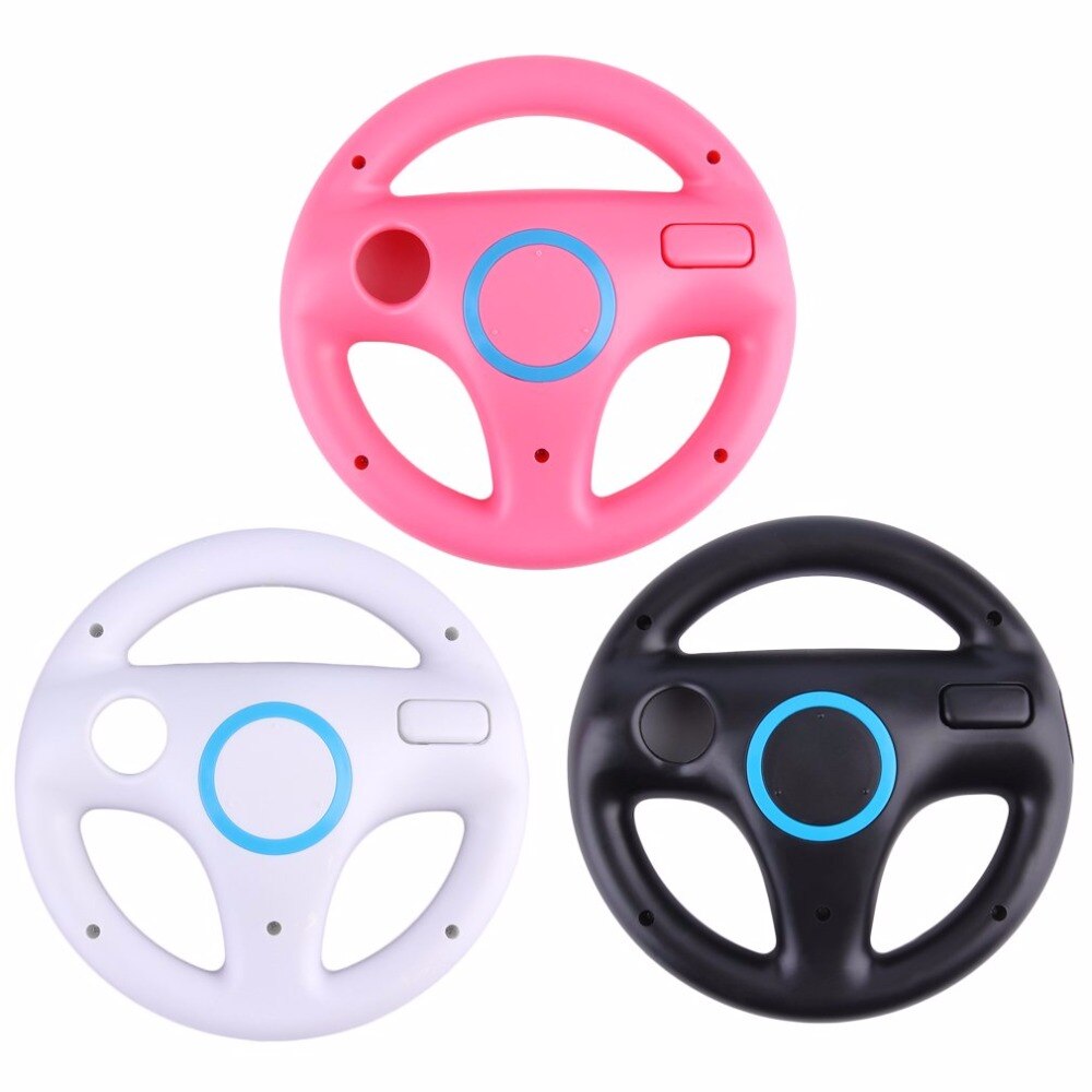 3 kleur Plastic Innovatieve en ergonomlc Game Racing Steering Wheel voor Nintendo Wii Remote Controller