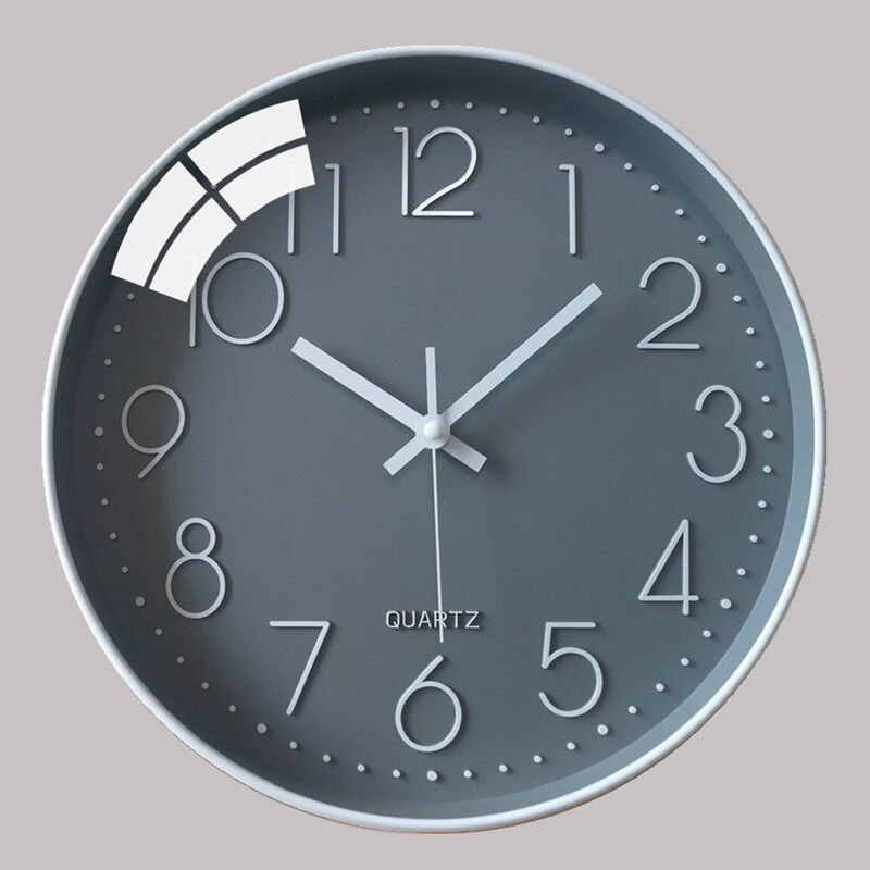 Vermelho silencioso relógio de parede digital mecanismo incomum metal nordic cozinha relógio de parede salão pendurado relojes de pared relógio para perguntar: Style 1