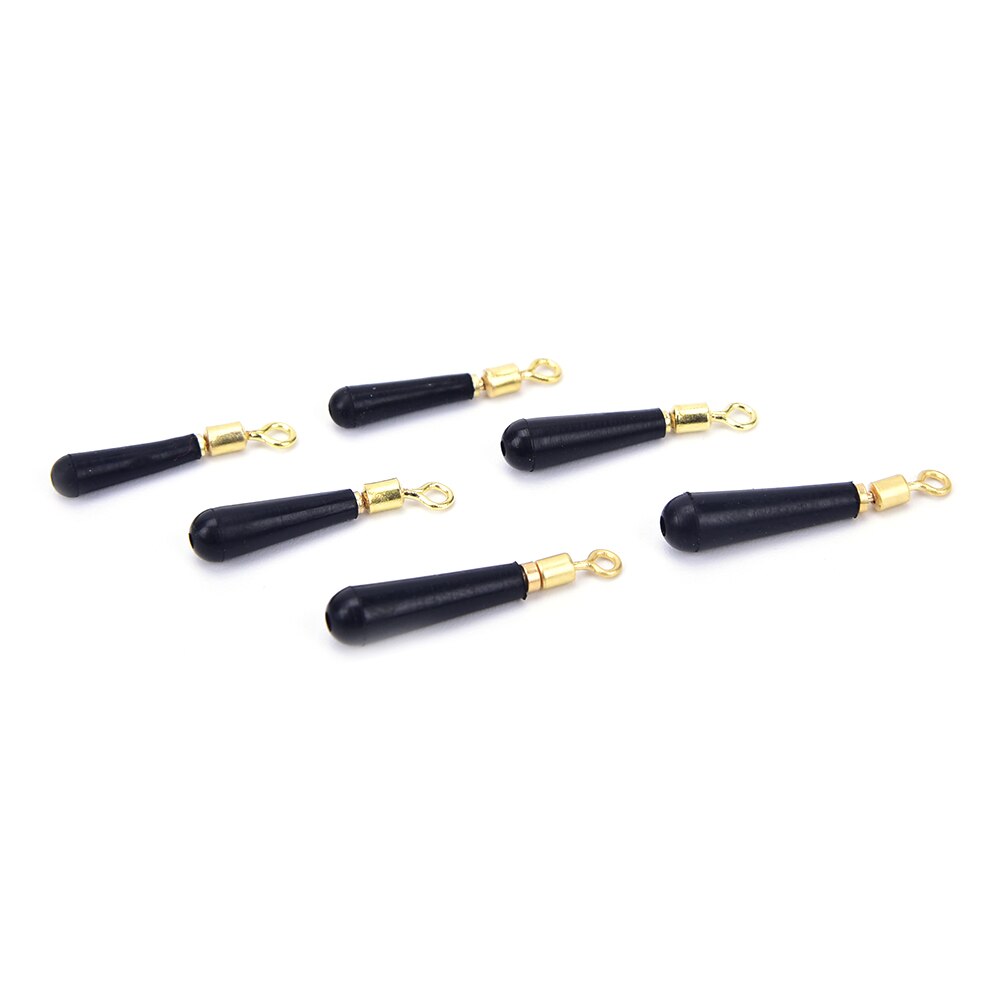 20 stuks/partij vistuig blok rotatie drift visdobbers accessoire dobber koper + rubber gereedschap