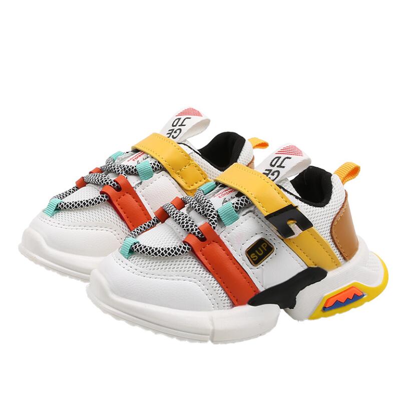 Autumn Fashionable Net Breathable Leisure Sports Running Shoes For Girls Shoes For Boys Brand Kids Shoes