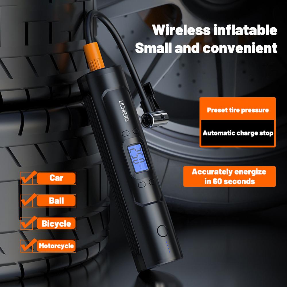 Heavy Duty Mini Luchtcompressor 12V 150PSI Draagbare Bandenpomp voor Auto met Accessoires in Draagtas Ideaal voor Off-Road
