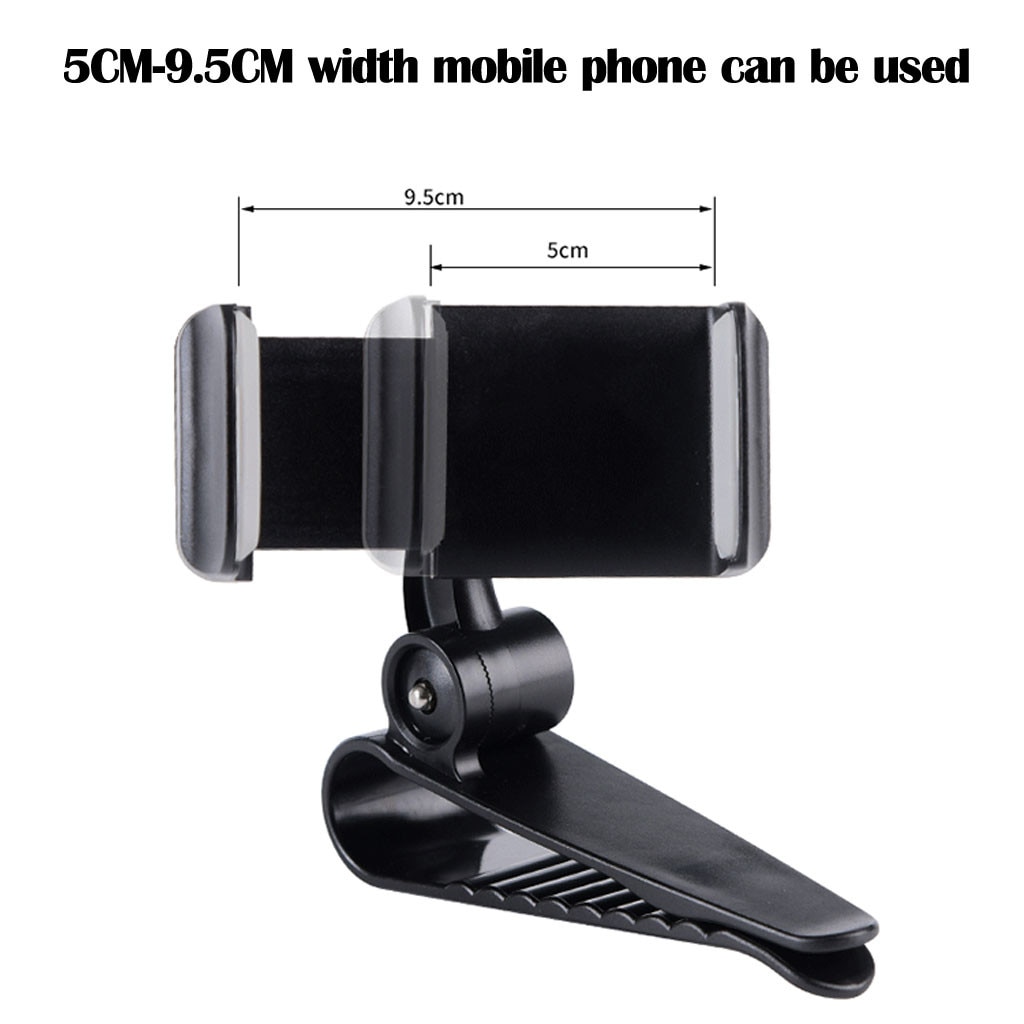 Parasol para coche con Clip, soporte para teléfono móvil con GPS, soporte giratorio de 360 ° para teléfono, Clip para salida de aire de coche, montaje # N
