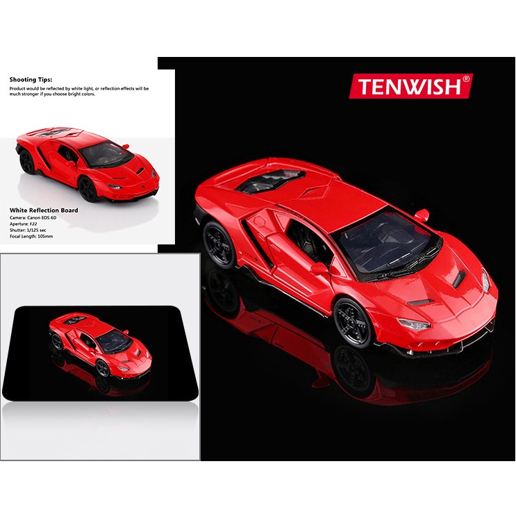 TENWISH Acrylic Reflection Board 40cm for Water Mirrored Effect Tabletop Jewelry Watch Still Life Shooting Props Studio Gadget