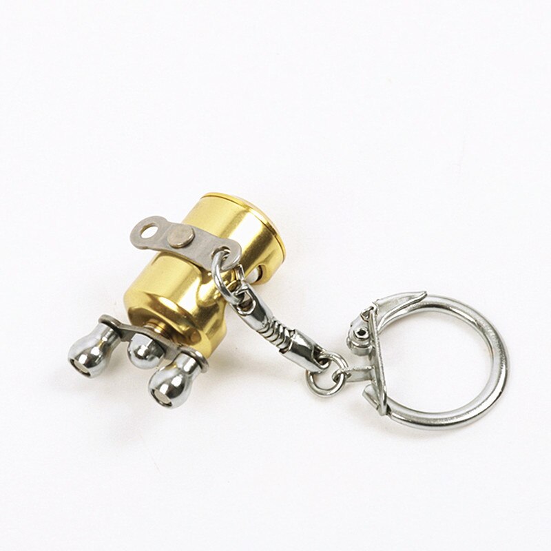 Phantasie & Fantasy Fisch Rad keychain Gold Farbe Fly Fisherman Spinning Angeln Reel Charactor Miniatur Schlüssel kette Mit Schlüssel Ring