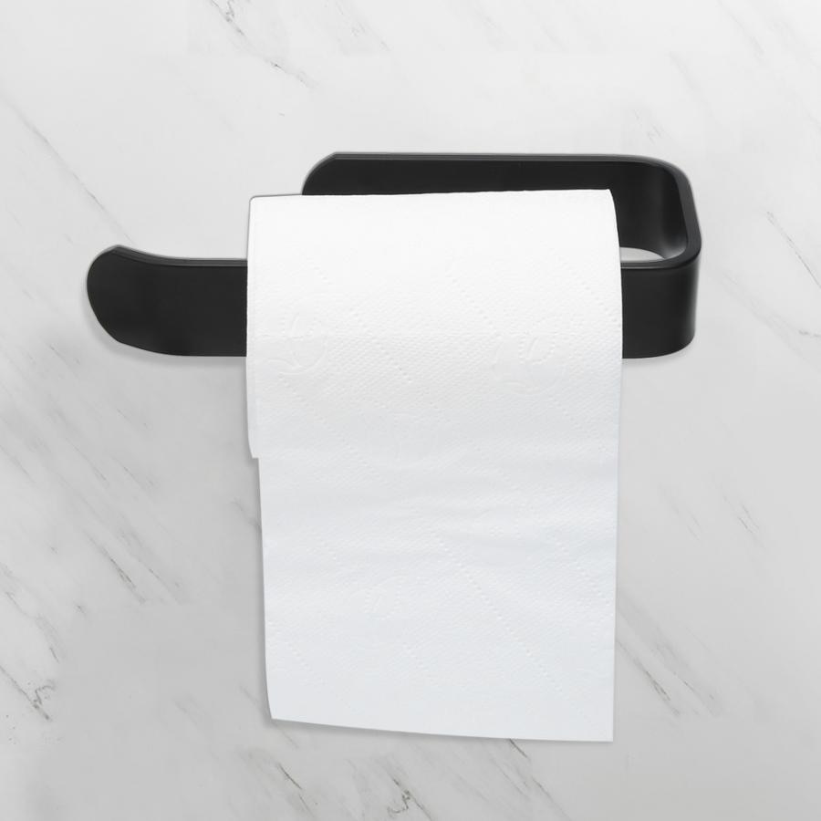Alumimum Free Punching Toilet Roll Paper Holder Wall Mounted Towel Rack Bathroom Roller Tissue Holder Storage Shelf Rack