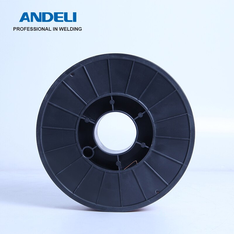 ANDELI-Alambre de soldadura de acero al carbono, 0,8/1,0mm, 1kg, para soldadura de Gas, MIG, máquina de soldadura