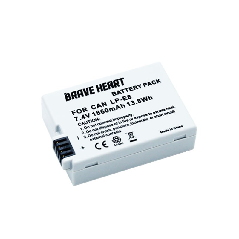 7.4v 1860 mah akku lp  e8 lp-e8 lpe 8 akku canon eos 550d 600d 650d 700d x4 x5 x6i x7i t2i t3i