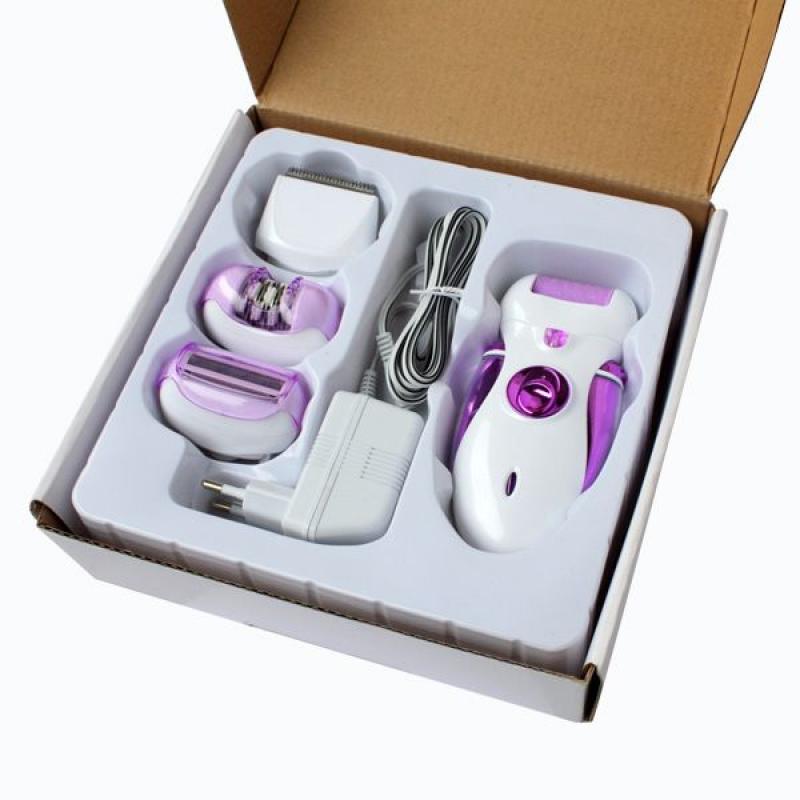 4 In 1 Multi-Functionele Oplaadbare Elektrische Ontharen Epilator Scheerapparaat Ontharing Vrouwen Eelt Remover Trimmer Clipper P39