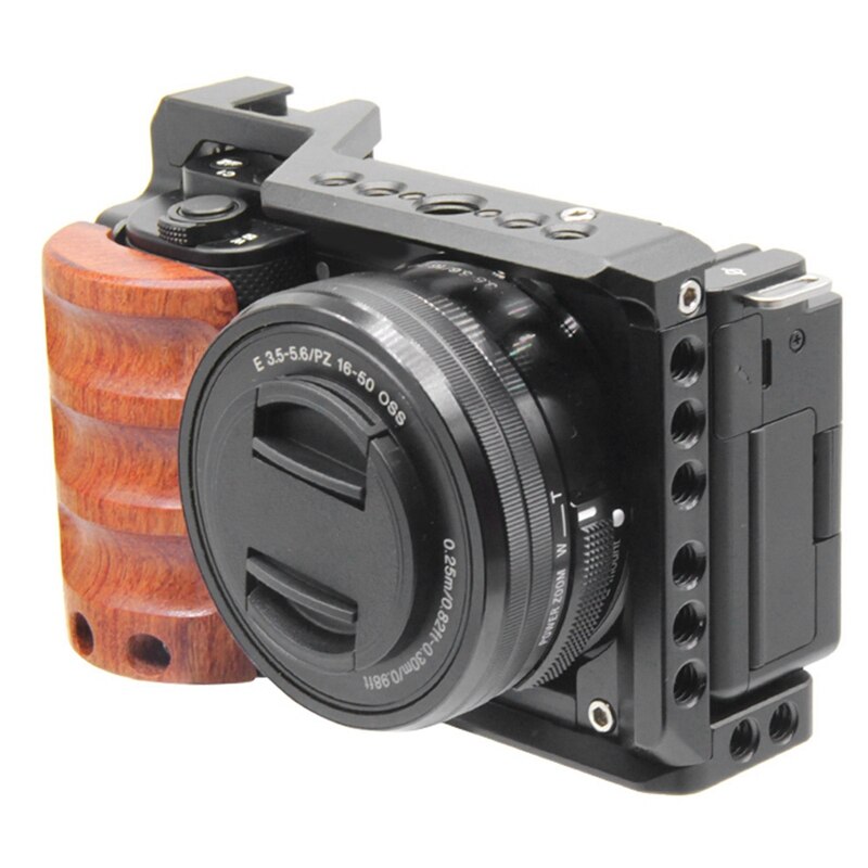 Support de stabilisateur de caméra avec Extension de poignée, trous filetés ZV-E10, plaque à dégagement rapide, pour Sony 1/4