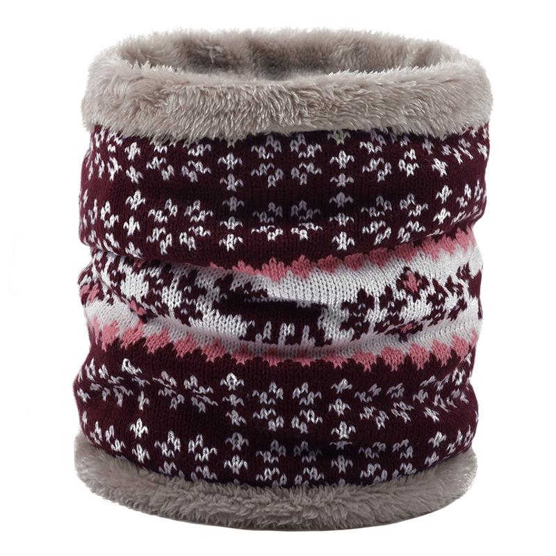stricken Nacken Schal Frauen Männer Dicke Wärmer Vlies Innen Winter Snood Schal Wolle Elastische Kragen Ring Schals Weihnachten: 10