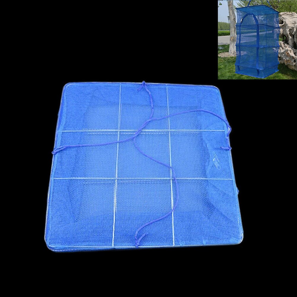 3 Layer Shelf Hang Cage Fish Rack Outdoor Hanging Drying Tableware Food Dry Net