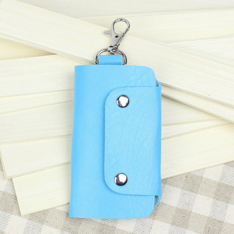 Big ! Pu Leather Brand Style Solid Key Wallets Bag Car Housekeeper Holders