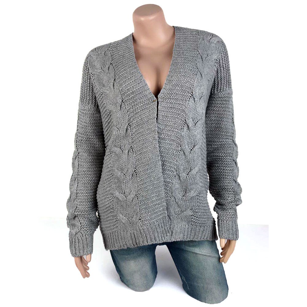 Rento nainen villapaidat takki syksy talvi mujer pitkähihainen paksu neuletakki neule neule naisten vaatteet katuvaatteet