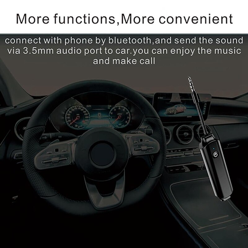 Top Deals Bluetooth 5.0 o Adapter 2-In-1 Receiver Transmitter Portable Mini Adapter for TV Computer Car