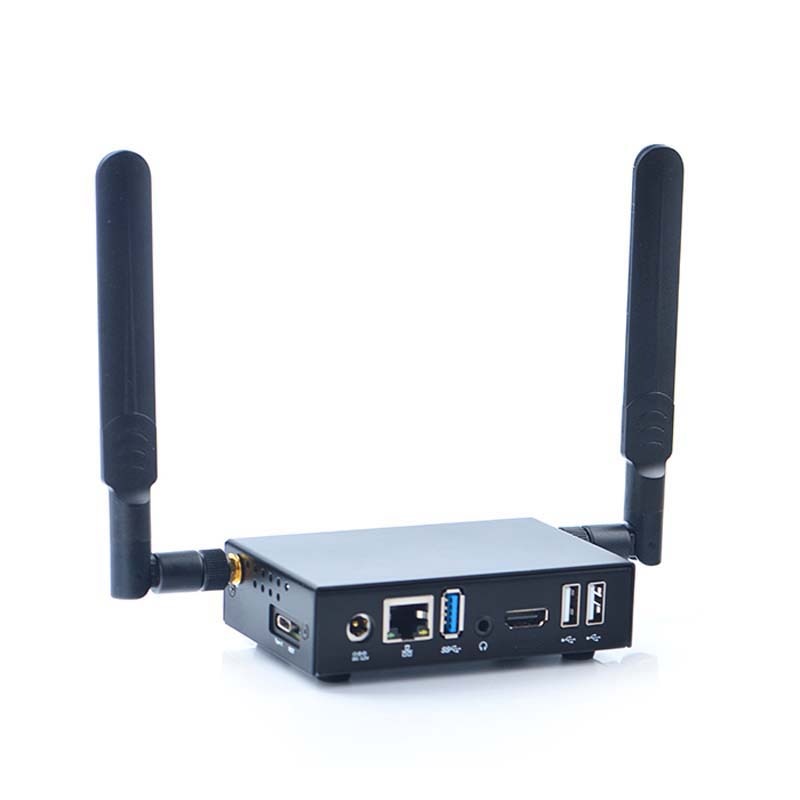 NanoPC-T4 carcasa totalmente metálica con agujeros de doble antena para antena montable