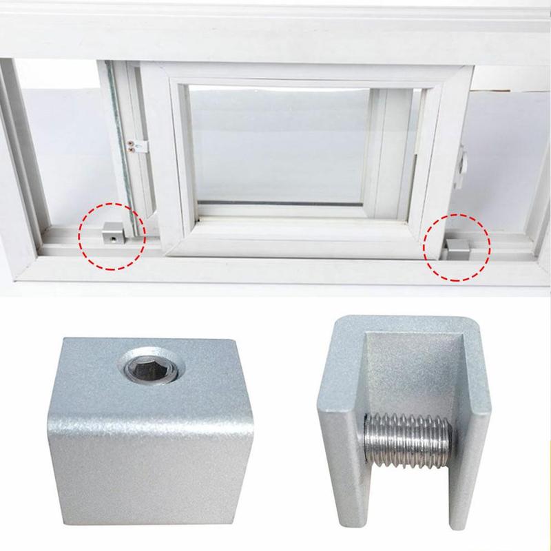 Écran fenêtre serrure bouchon fenêtre coulissante aluminium fenêtre porte sécurité et acier antivol fenêtre serrure de protection Al S7T5