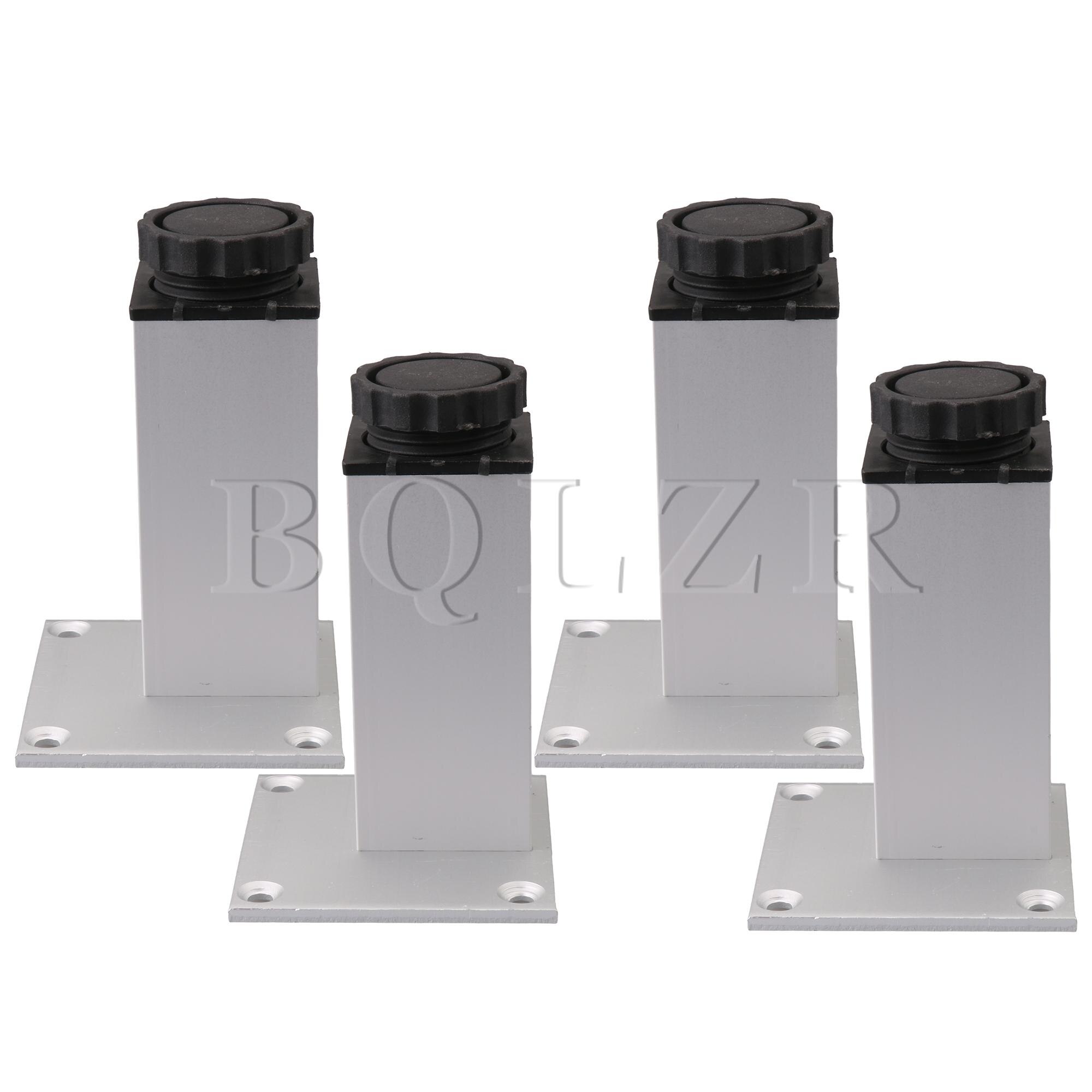 BQLZR 4PCS Aluminum Alloy Furniture Legs Adjustable Support Legs 5CM Length: 10CM