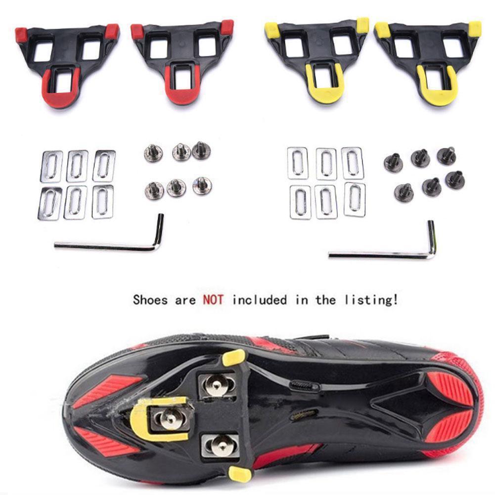 2Pcs Road Bike Cycling Bicycle Self-locking Pedal Cleats Set Outfits for Shimano