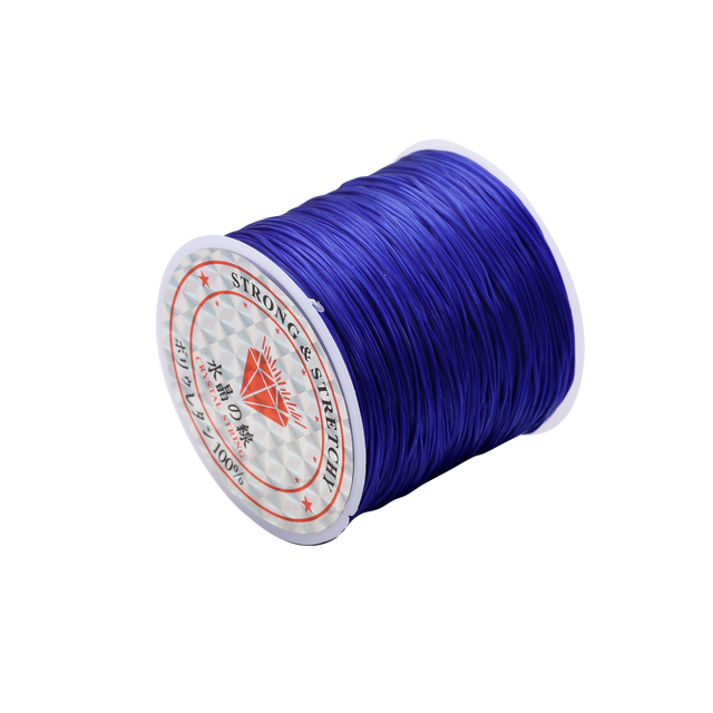 Hilo elástico redondo de 10/40M y 1mm, línea de cristal, cordón elástico de goma de nailon, cuerda elástica para hacer joyería DIY, pulsera de cuentas