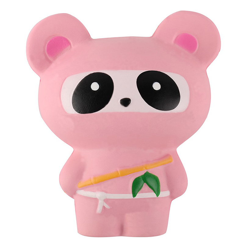 Neue Jumbo Tier Ninja Squishy Nette Weiche Squeeze Spielzeug Langsam Rising Glatte PU Brot Kuchen Duftenden Anti Stress für Kid spaß Weihnachten: Pink panda