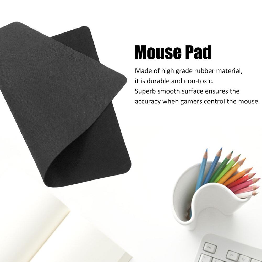 Universal Mouse Pad Mat Precise Positioning Anti-Slip Rubber Mice Mat For Laptop Computer Tablet PC Optical Mouse Mat 22*18cm