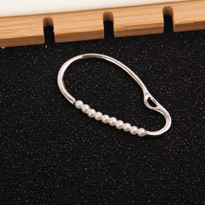Huanzhi forsølvede metal clips øreringe perle øreringe ingen piercinger geometriske uregelmæssige til kvinder piger fest smykker: Default Title