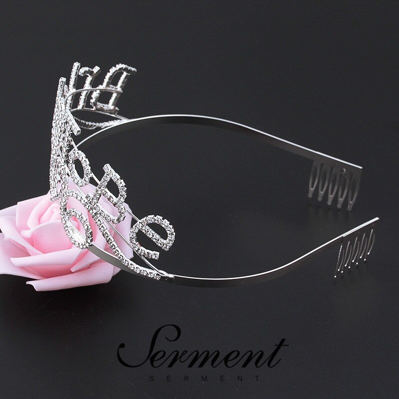 Serment verjaardagskroon haarsieraden bruidsfeest haaraccessoires nummer verjaardagstaart kroon sieraden mooi meisje