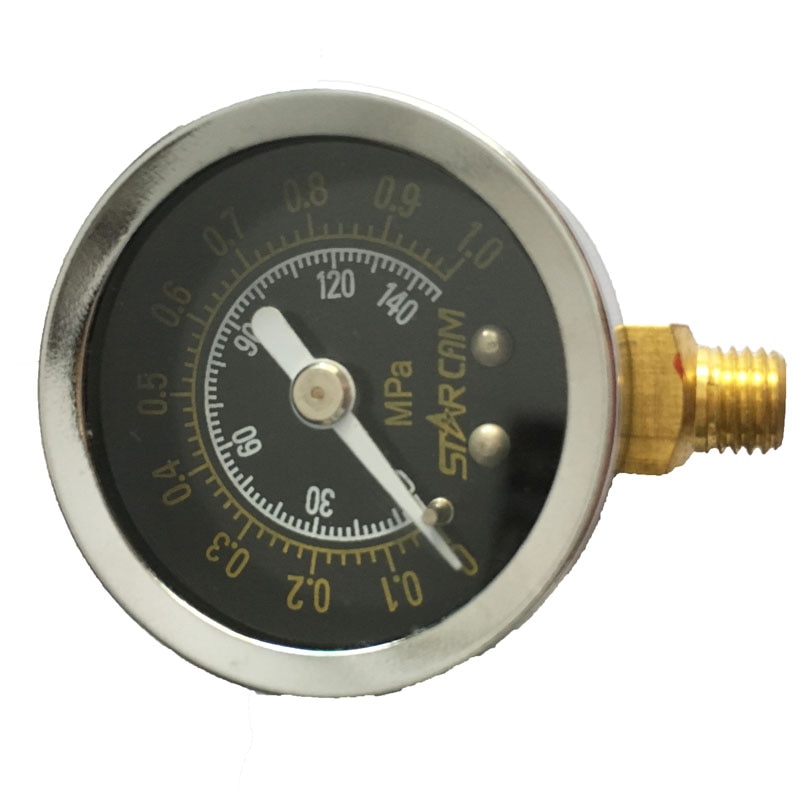 0-1Mpa compteur de pression de gaz manomètre compresseur d'air de carburant compteur testeur de pression hydraulique manomètre pression à Double échelle