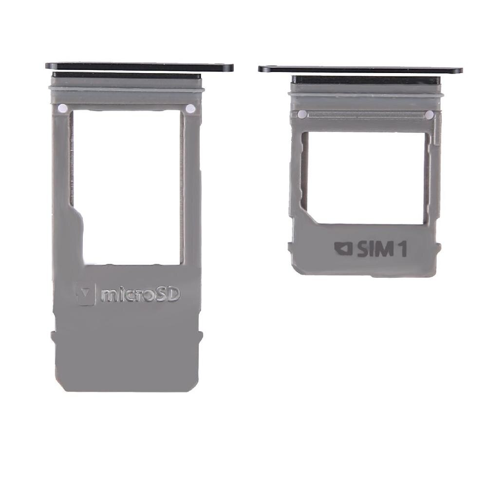 iPartsBuy SIM Card Tray + Micro SD Card Tray, Single Card for Galaxy A5 ) / A520 &amp; A7 ) / A720: black