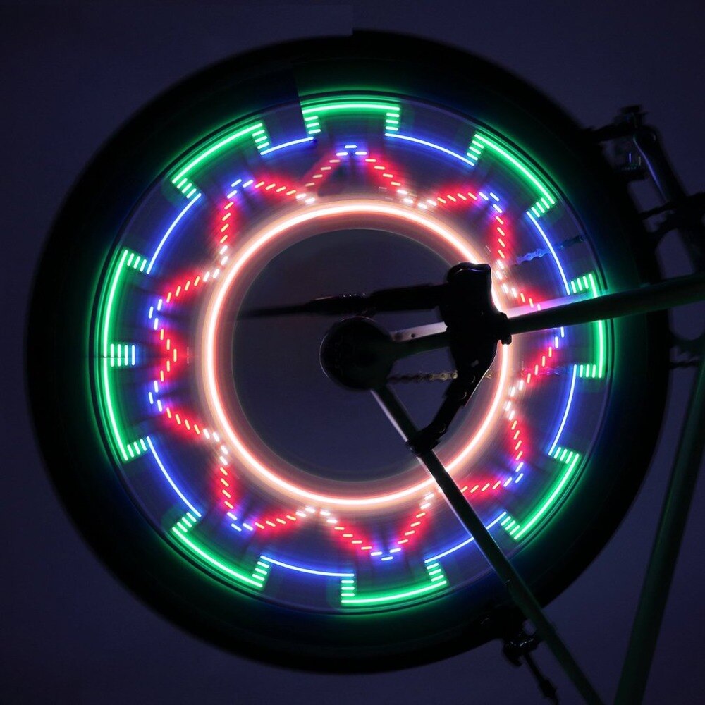 Waterproof 32-LED Bicycle Bike Riding Spoke Lights Reflective Rim Light for MTB Wheel Tire Cycling Accessories Portable