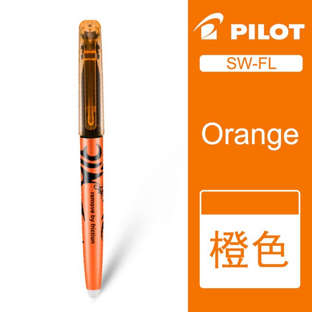 Pilot sw-fl frixion slettelig highlighter 6 stk farvemarkør sæt doodle malerartikler: Orange