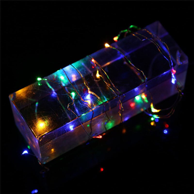 1m- strenget eventyrlys 10 led batteridrevet julelys fest bryllupslampe vægklistermærker til børneværelser fremmede ting