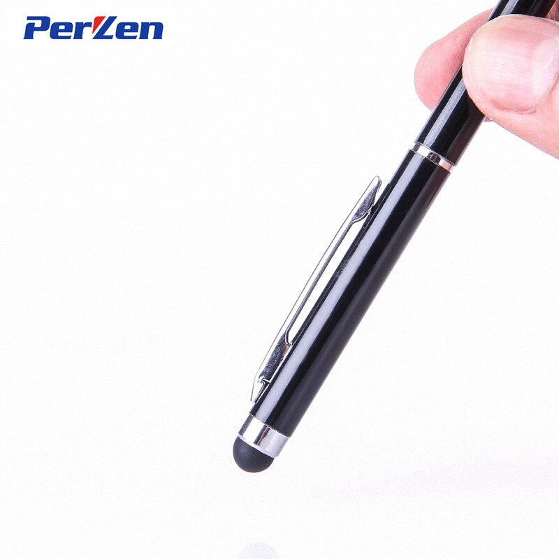 ! 10 stks/pak Universele 2 in 1 Touch Screen Stylus Pennen voor iPad iPhone Samsung Tablet/Alle Mobiele Telefoons/ tablet PC + Zip Bag