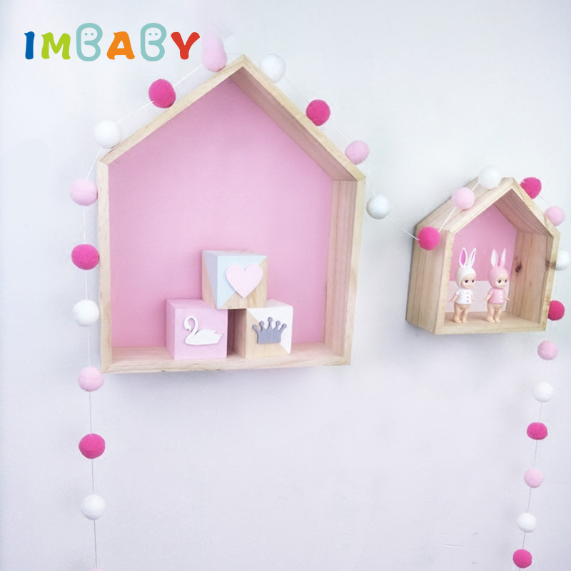 Imgaby-boule de cheveux, ornement Macarons, boule à suspendre, accessoire de tir, décoration d'anniversaire, nordique