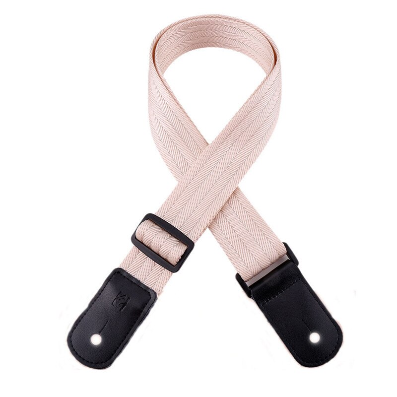 Katoen Kleine Ukulele Gitaarband Verstelbare Riem Ukulele Crossbody Schouderriem Gitaar Riem Accessoires: Beige