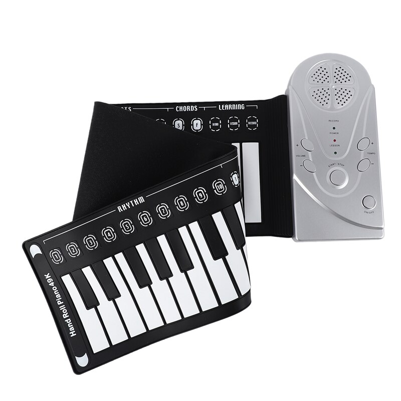 Portable Roll-Up Keyboard Piano 49-Key Electronic Children Hand-Rolled Keyboard