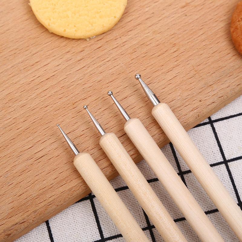 4 typer leire keramikk verktøy modellering små figurer pakke med polymer keramikk skulptur verktøy