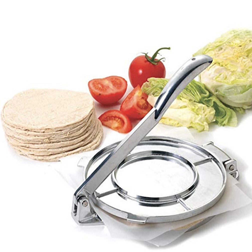 Tortilla Maker Stainless Steel Foldable Corn Dough Press Machine Non-stick Baking Pan Durable For Make Tortillas Macaroni