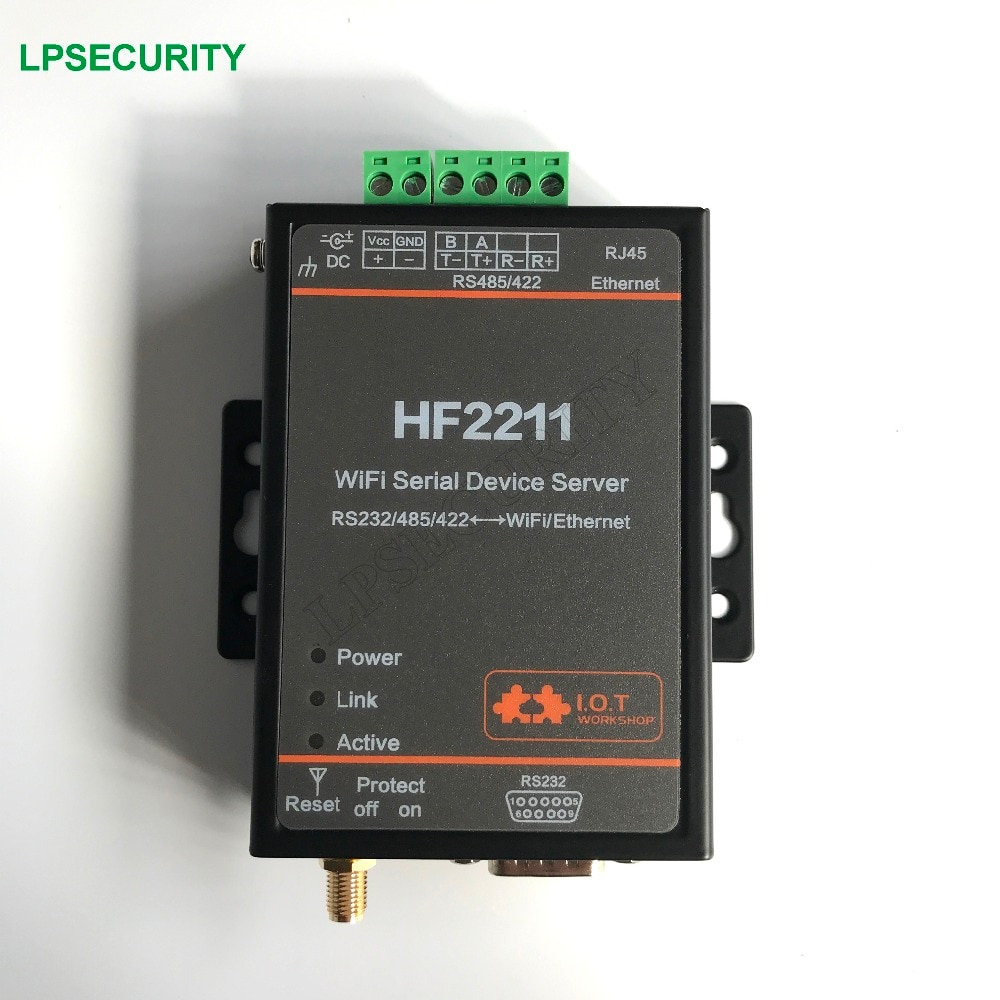 HF2211 système d'alarme GSM/PSTN de sécurité à domicile MIPSMCU avec 4 mo de Flash, support TCP/IP/Telnet/Modbus protocole TCP