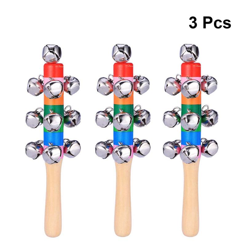 3pcs Baby Kids Toys Jingle Bell Christmas Hand Jin... – Grandado