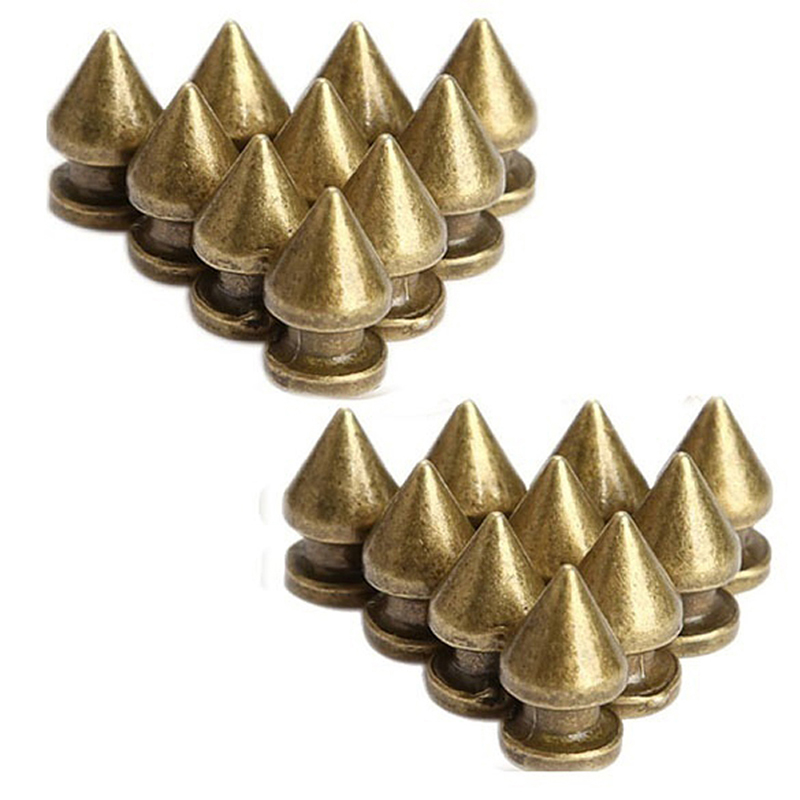 Rivets de vêtement Style Punk | 20 pièces, pointes à vis à balles, clou pour sac en cuir, vêtements bricolage, vêtement artisanal, décor de Rivets de 13mm