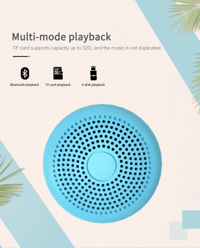 Mini Tws Bluetooth 4.0 Speaker 5W Waterdichte Draadloze Speaker 24 Uur Spelen Outdoor Draagbare Speaker Luidspreker